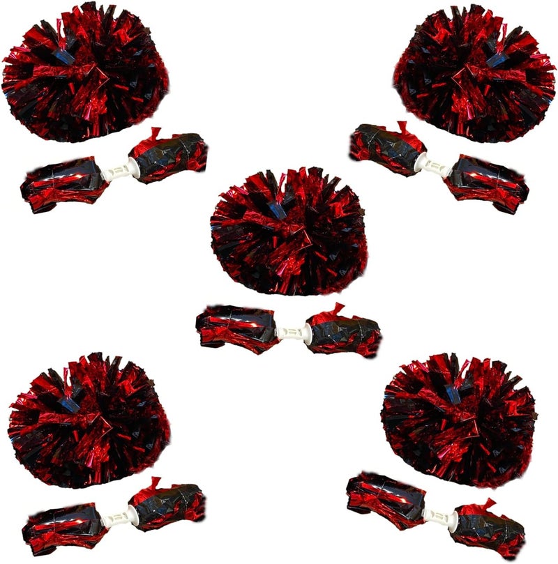 AOPANDA Cheerleading Pom Poms with Baton Handle for Team Spirit Sports Dance Cheering Kids Adults - Image 1